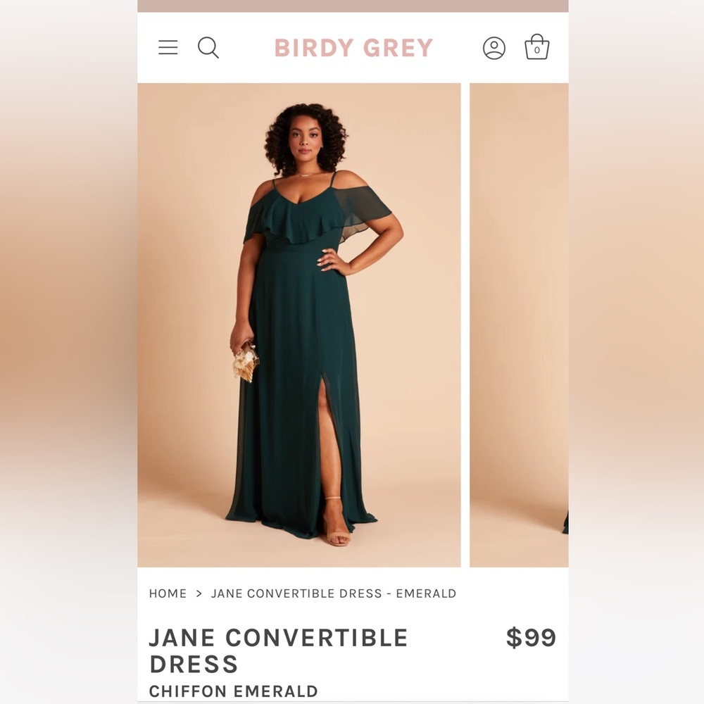 COPY - JANE CONVERTIBLE DRESS
$99
CHIFFON EMERALD
